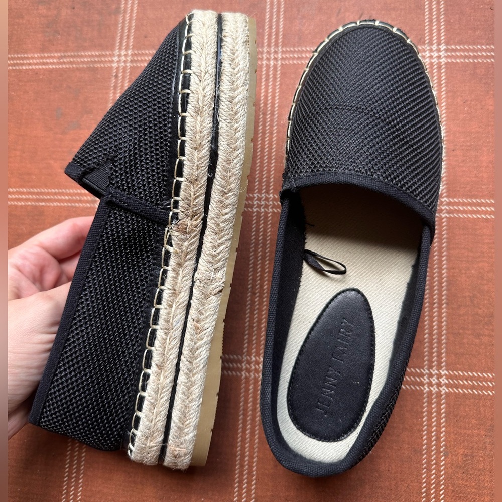 Black summer espadrilles US6